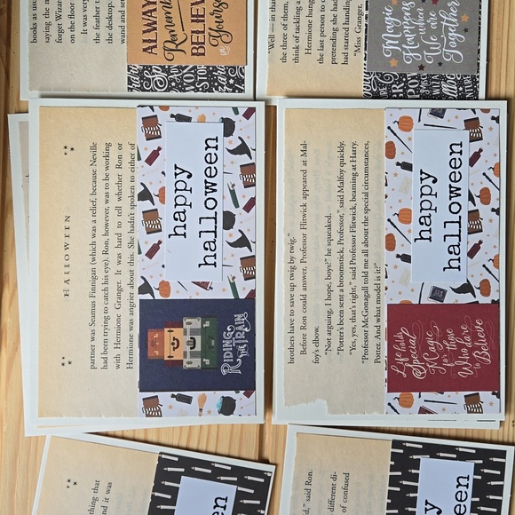 Handmade Harry Potter Themed Halloween Boxed Cards Set - Picture 7 of 12